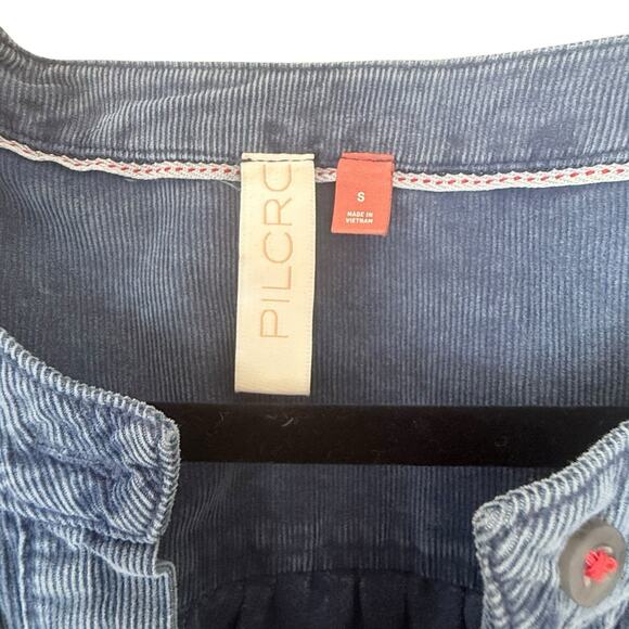 Pilcro Blue Denim Shirt Dress Women’s Small Midi Long Sleeve Button Front Belted - Picture 5 of 7